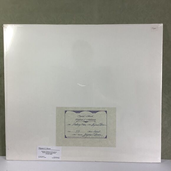 Wayman C Brown Pencil Sketch White Heron ‘Pecking Order’ 19x22 Signed & Matted - Picture 5 of 13